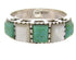 Mother Of Pearl Silver Southwest Turquoise Ring Size 8-3/4 MW64143
